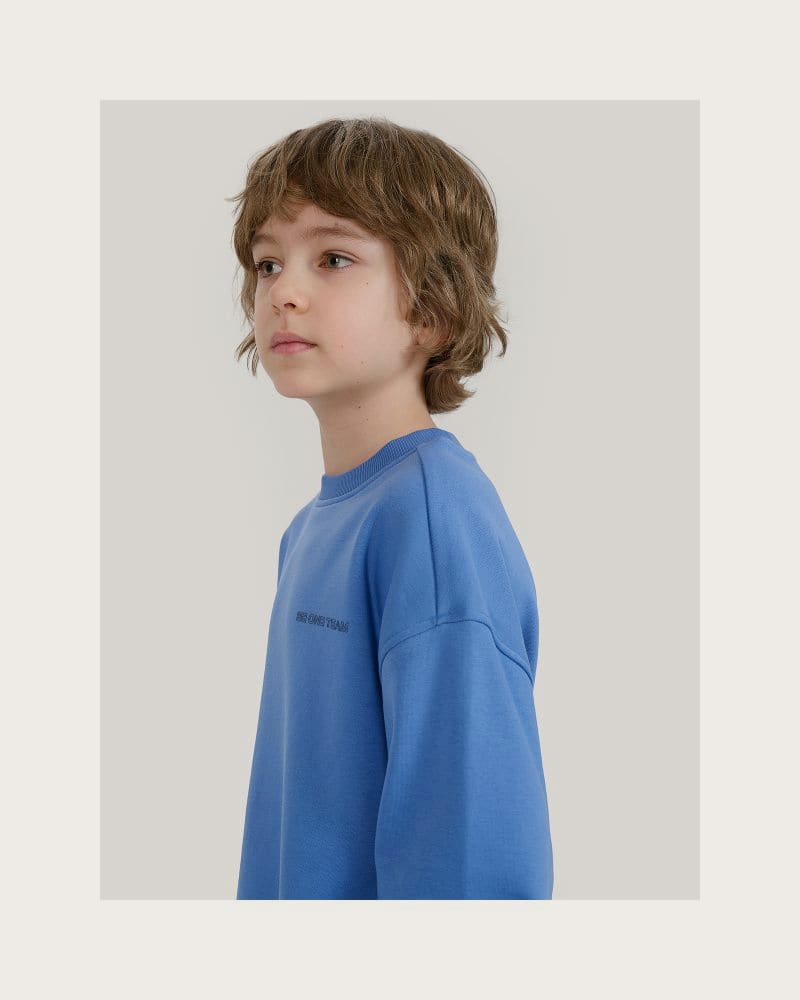 Chlapčenská mikina 4F JUNIOR SWEATSHIRT-JWSS25TSWSM1713-34S-BLUE – fotka 2