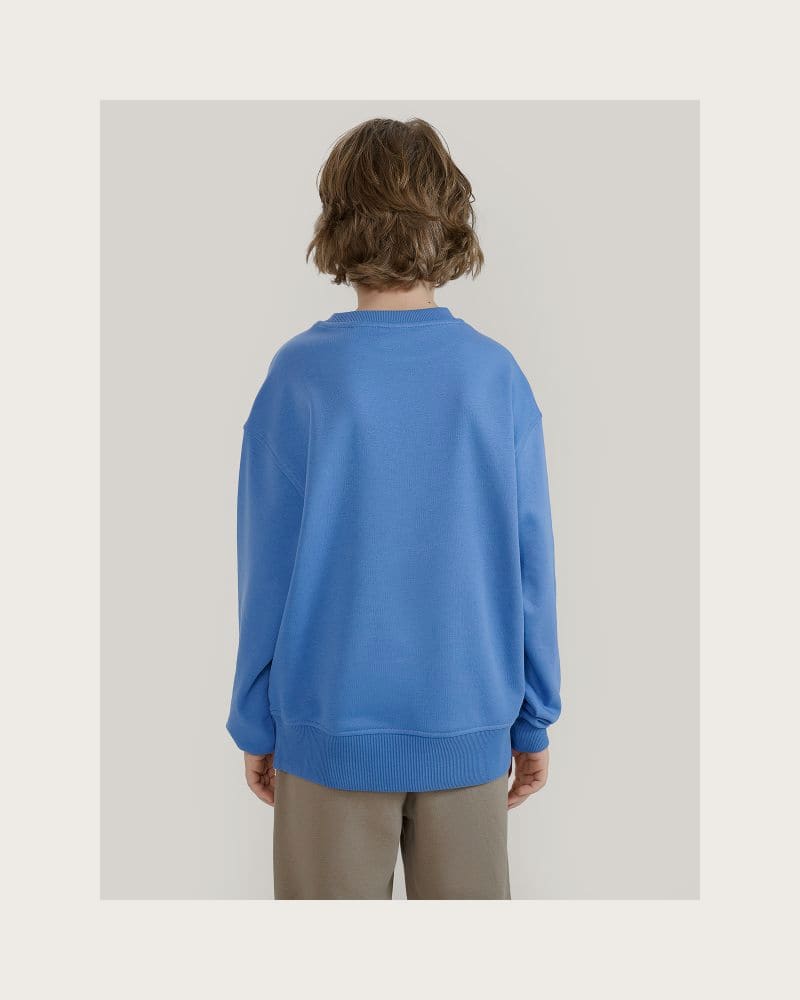 Chlapčenská mikina 4F JUNIOR SWEATSHIRT-JWSS25TSWSM1713-34S-BLUE – fotka 3