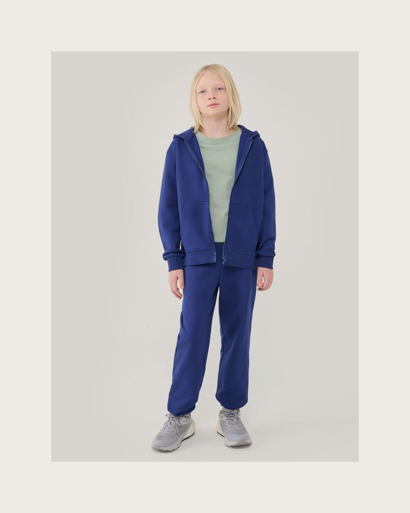 Chlapčenská mikina so zipsom 4F JUNIOR SWEATSHIRT-JWSS25TSWSM1851-36S-BLUE – fotka 6