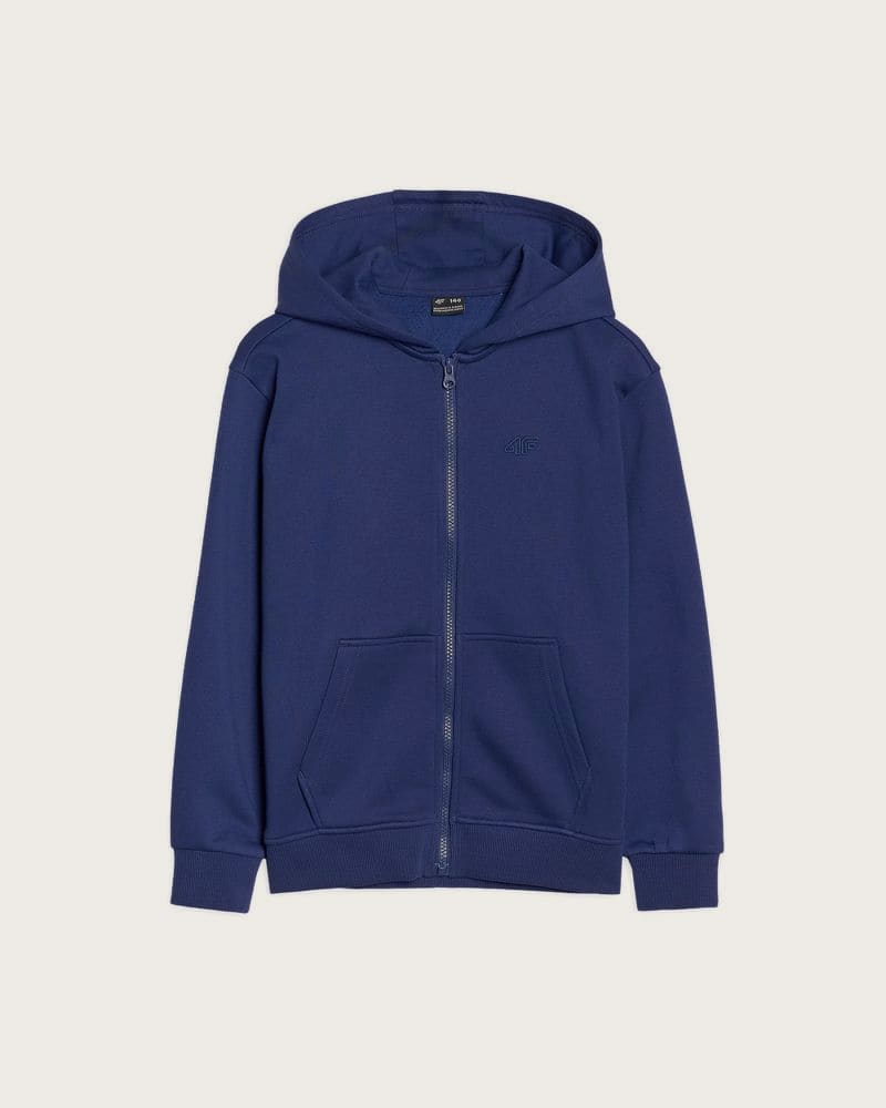 Chlapčenská mikina so zipsom 4F JUNIOR SWEATSHIRT-JWSS25TSWSM1851-36S-BLUE – fotka 8