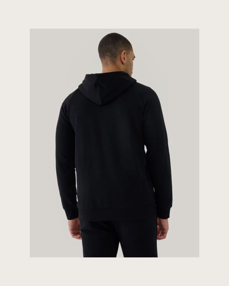 Pánska mikina so zipsom 4F SWEATSHIRT-WSS25TSWSM1584-20S-DEEP BLACK – fotka 5