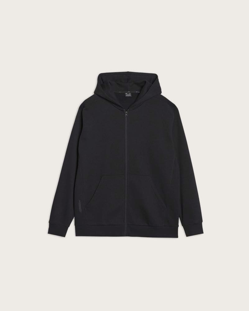 Pánska mikina so zipsom 4F SWEATSHIRT-WSS25TSWSM1584-20S-DEEP BLACK – fotka 8