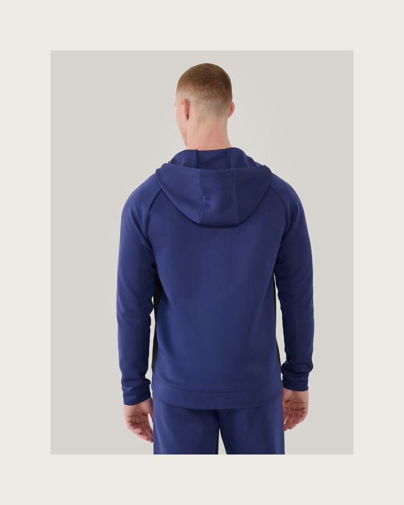 Pánska tréningová mikina so zipsom 4F SWEATSHIRT FNK-WSS25TFSWM513-30S-DARK BLUE – fotka 4