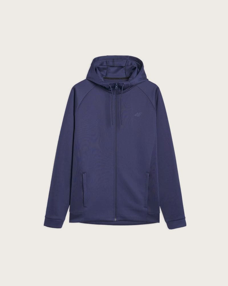 Pánska tréningová mikina so zipsom 4F SWEATSHIRT FNK-WSS25TFSWM513-30S-DARK BLUE – fotka 7