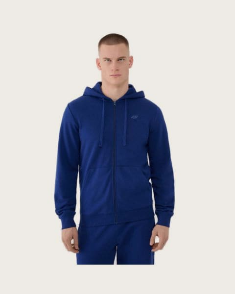Pánska mikina so zipsom 4F SWEATSHIRT-WMM00TSWSM1768-031S-NAVY
