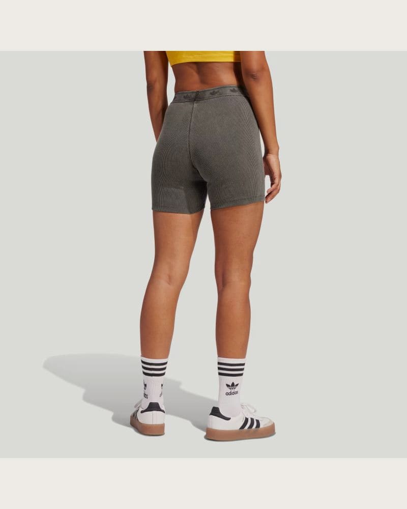 Dámske kraťasy ADIDAS ORIGINALS RIB BOOTY SHORT-JC7554-Black – fotka 3