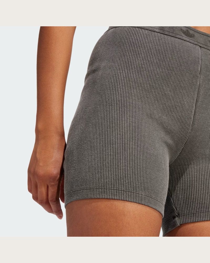 Dámske kraťasy ADIDAS ORIGINALS RIB BOOTY SHORT-JC7554-Black – fotka 6