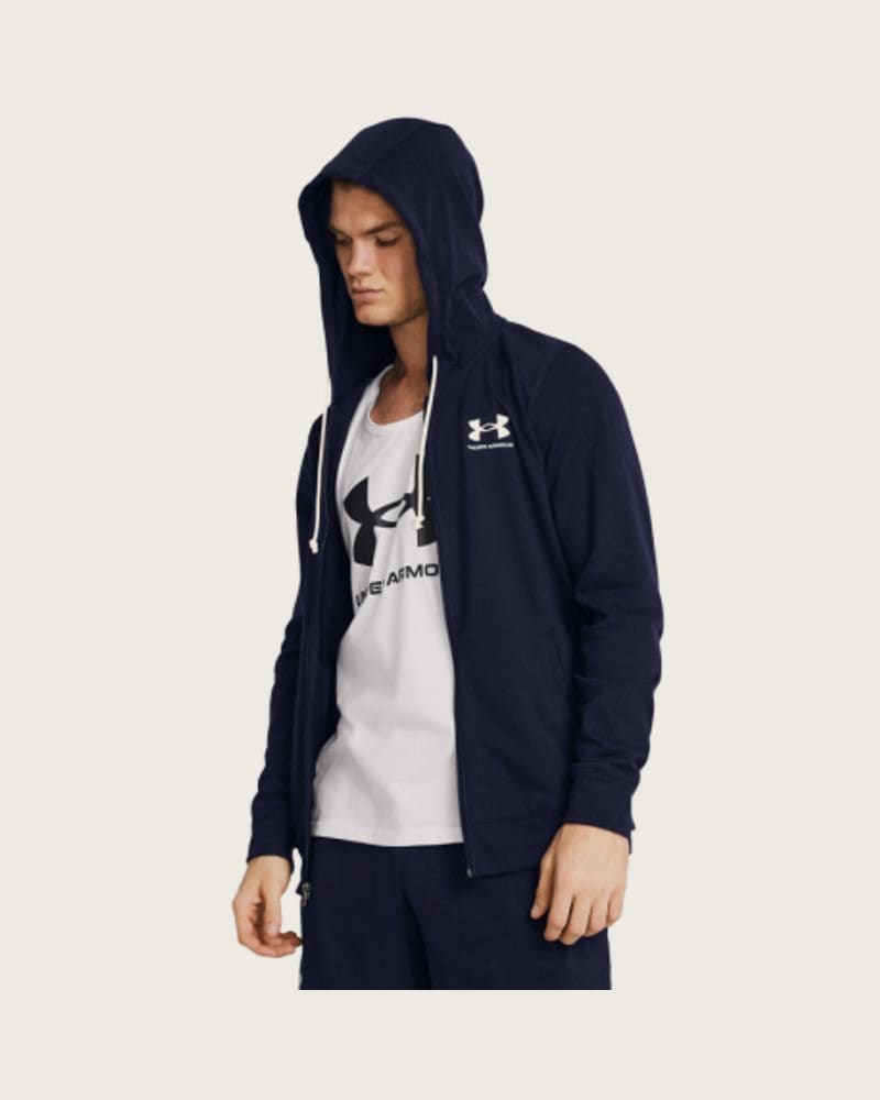 Pánska mikina so zipsom UNDER ARMOUR UA Rival Terry LC FZ