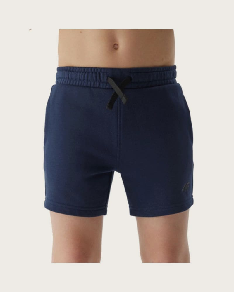 Chlapčenské teplákové kraťasy 4F JUNIOR SHORTS CAS-JWSS24TSHOM272-31S-NAVY
