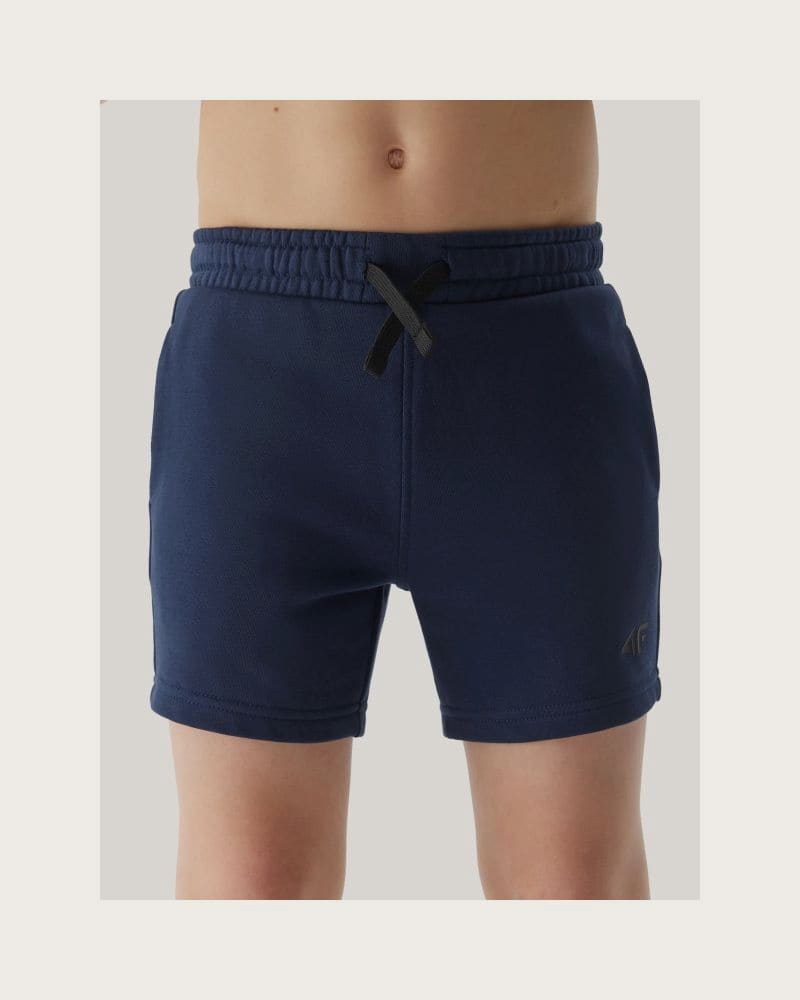 Chlapčenské teplákové kraťasy 4F JUNIOR SHORTS CAS-JWSS24TSHOM272-31S-NAVY – fotka 2