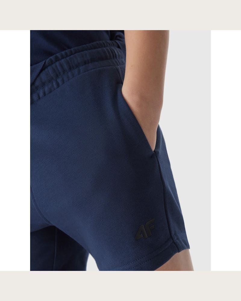 Chlapčenské teplákové kraťasy 4F JUNIOR SHORTS CAS-JWSS24TSHOM272-31S-NAVY – fotka 6