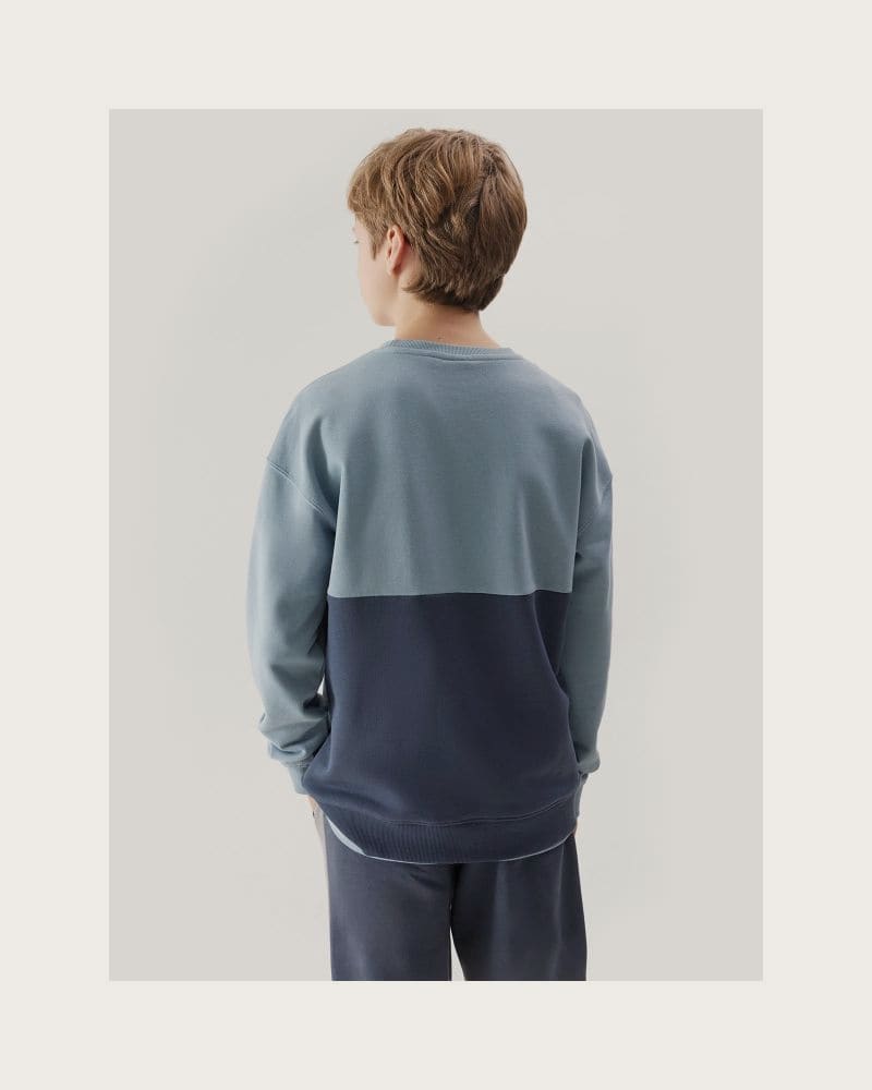Chlapčenská mikina 4F JUNIOR SWEATSHIRT-JWSS24TSWSM0923-34S-LIGHT BLUE – fotka 3