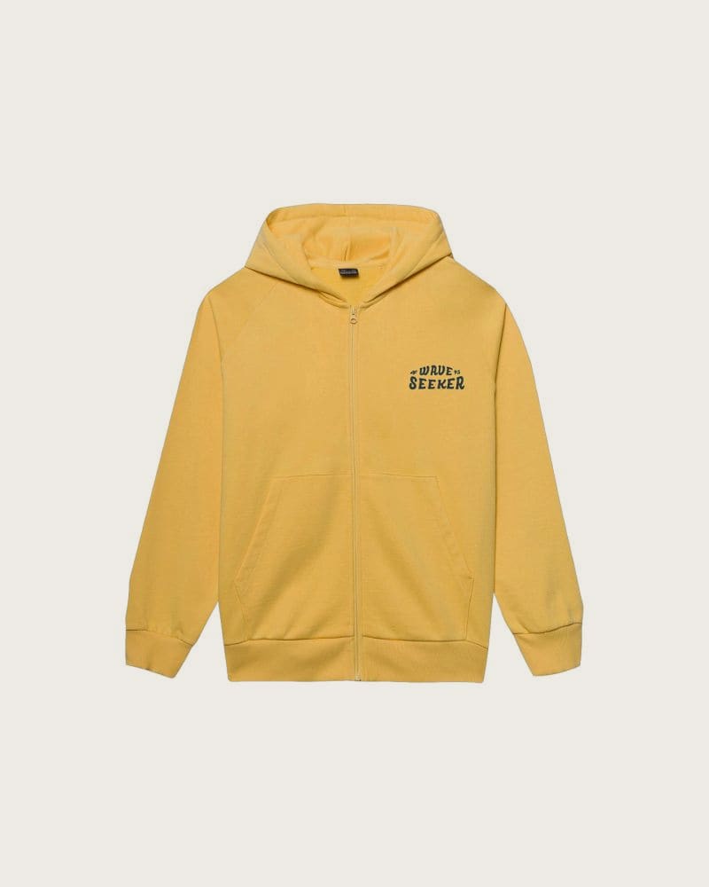 Pánska mikina so zipsom 4F SWEATSHIRT-WSS24TSWSM1029-71S-YELLOW – fotka 4