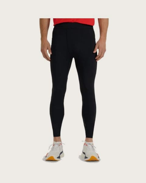 Pánske bežecké zateplené legíny 4F TIGHTS FNK M356-WAW25TFTIM356-20S-DEEP BLACK