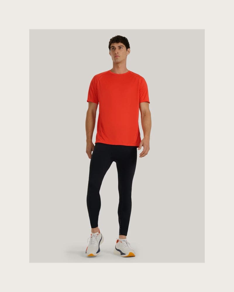 Pánske bežecké zateplené legíny 4F TIGHTS FNK M356-WAW25TFTIM356-20S-DEEP BLACK – fotka 4