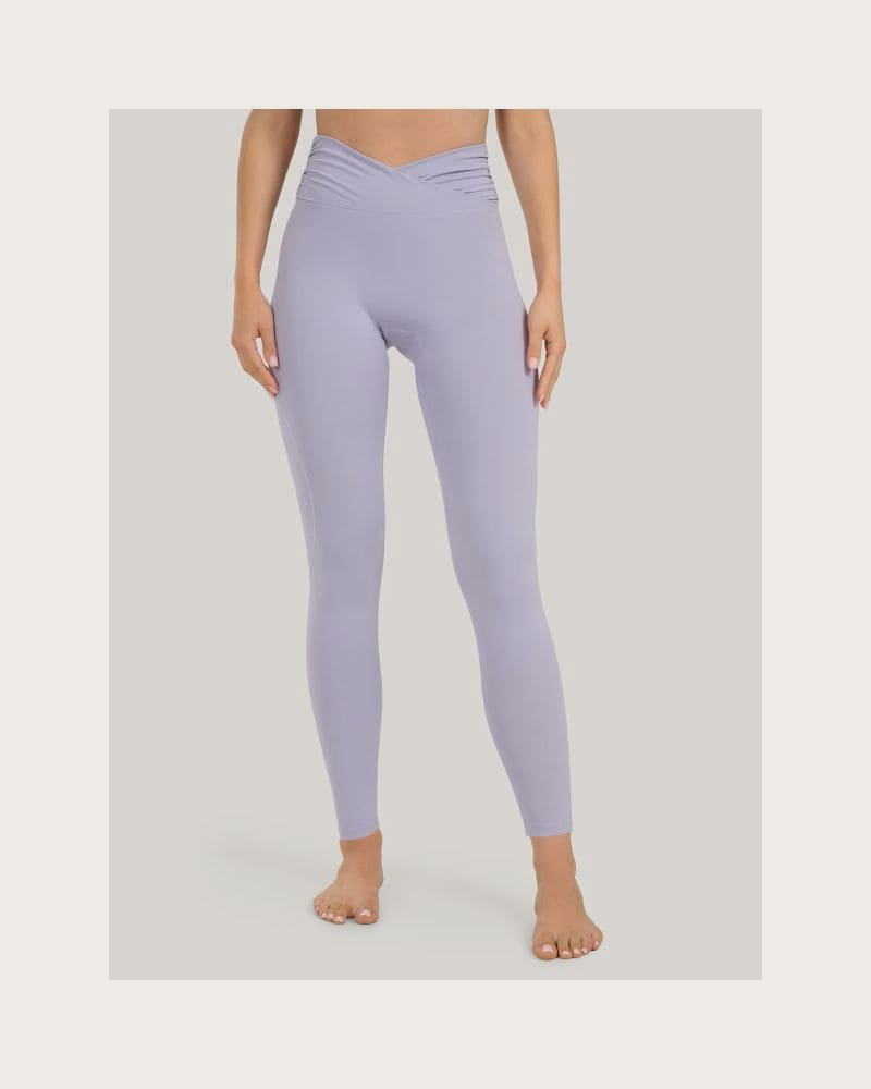 Dámske legíny 4F TIGHTS FNK F369-WAW25TFTIF369-34S-LIGHT BLUE – fotka 2