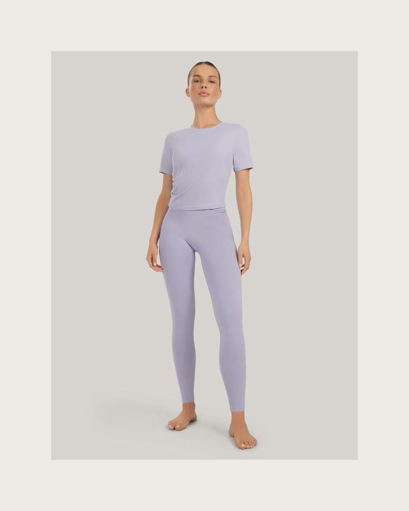 Dámske legíny 4F TIGHTS FNK F369-WAW25TFTIF369-34S-LIGHT BLUE – fotka 3