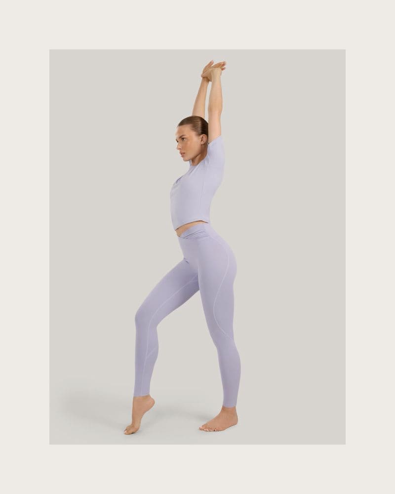 Dámske legíny 4F TIGHTS FNK F369-WAW25TFTIF369-34S-LIGHT BLUE – fotka 6
