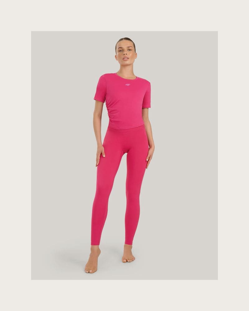 Dámske legíny 4F TIGHTS FNK F369-WAW25TFTIF369-54S-PINK – fotka 3