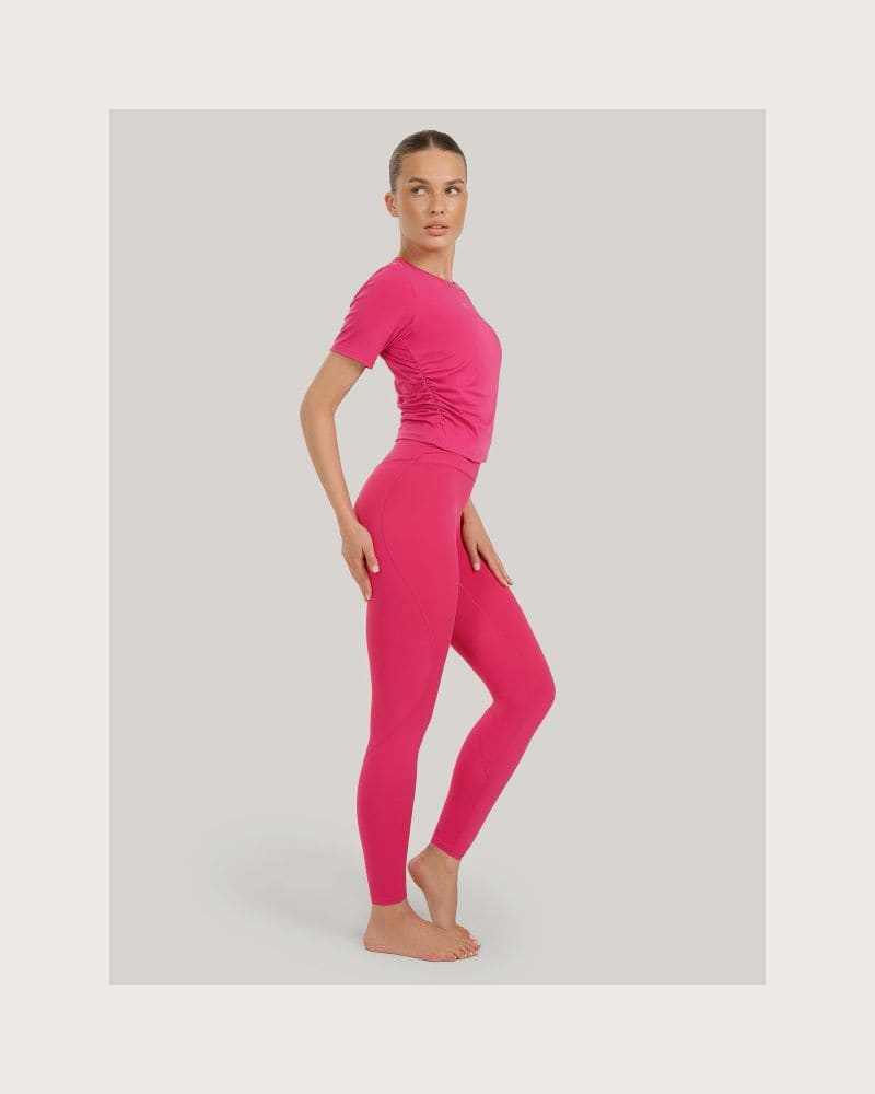 Dámske legíny 4F TIGHTS FNK F369-WAW25TFTIF369-54S-PINK – fotka 4