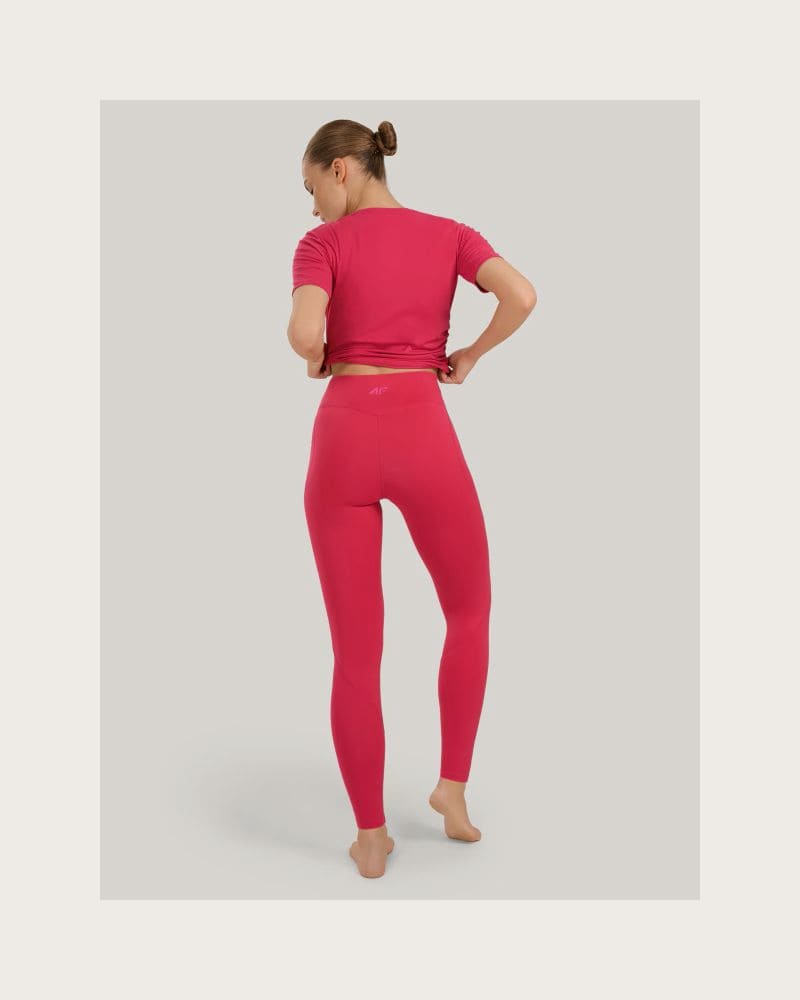 Dámske legíny 4F TIGHTS FNK F369-WAW25TFTIF369-54S-PINK – fotka 5