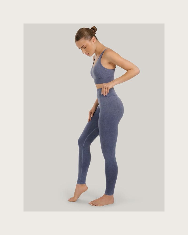 Dámske legíny 4F TIGHTS FNK F407-WAW25TFTIF407-30A-DARK BLUE ALLOVER – fotka 6