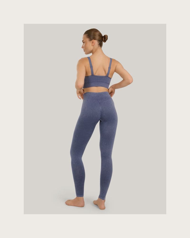 Dámske legíny 4F TIGHTS FNK F407-WAW25TFTIF407-30A-DARK BLUE ALLOVER – fotka 7