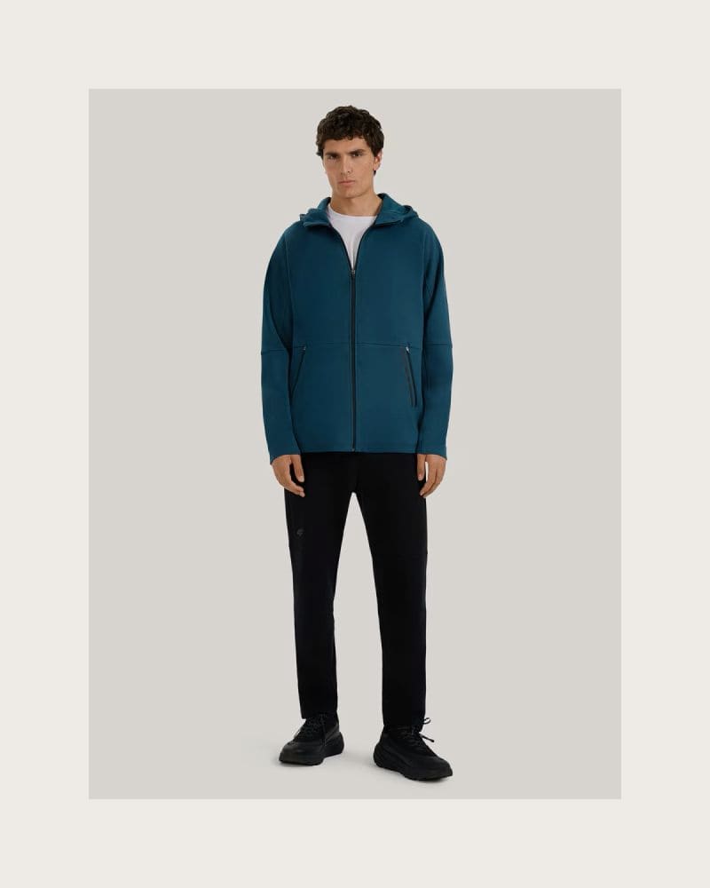 Pánska mikina so zipsom 4F SWEATSHIRT M1865-WAW25TSWSM1865-32S-DENIM – fotka 5