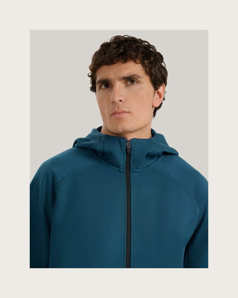 Pánska mikina so zipsom 4F SWEATSHIRT M1865-WAW25TSWSM1865-32S-DENIM – fotka 7