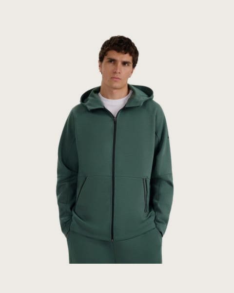 Pánska mikina so zipsom 4F SWEATSHIRT M1865-WAW25TSWSM1865-41S-GREEN