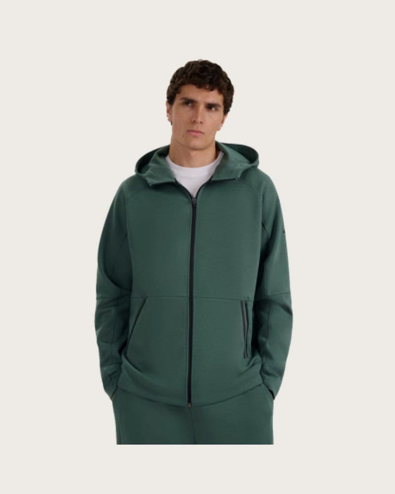 Pánska mikina so zipsom 4F SWEATSHIRT M1865-WAW25TSWSM1865-41S-GREEN