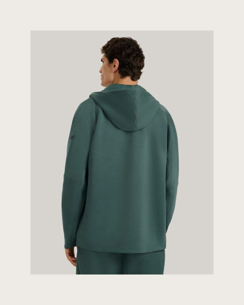 Pánska mikina so zipsom 4F SWEATSHIRT M1865-WAW25TSWSM1865-41S-GREEN – fotka 3