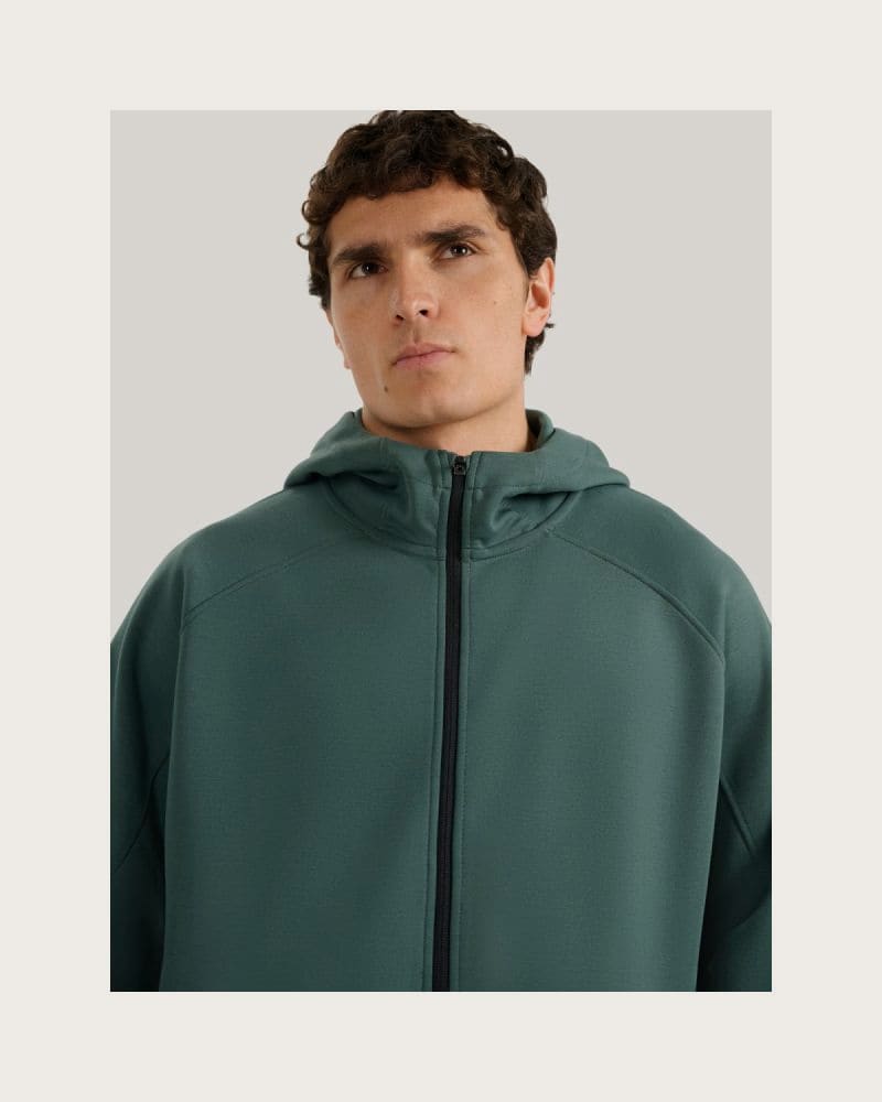 Pánska mikina so zipsom 4F SWEATSHIRT M1865-WAW25TSWSM1865-41S-GREEN – fotka 7