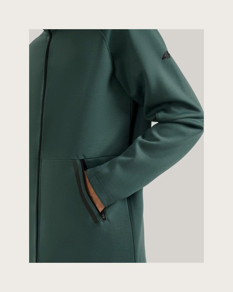 Pánska mikina so zipsom 4F SWEATSHIRT M1865-WAW25TSWSM1865-41S-GREEN – fotka 8