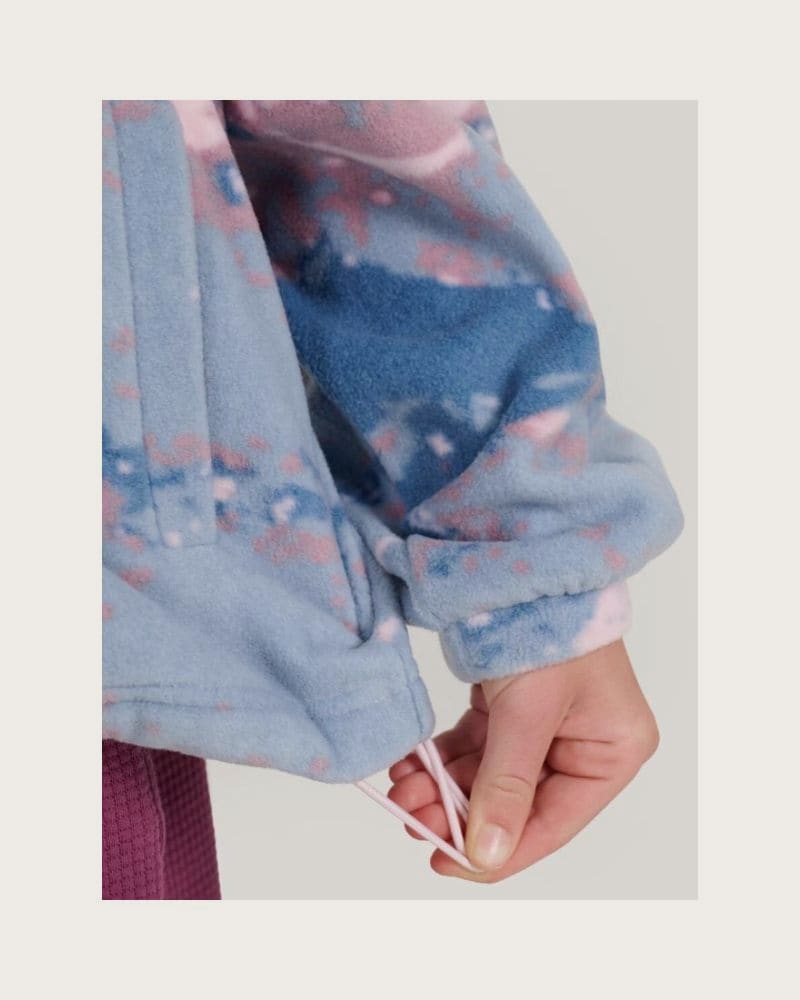 Dievčenská flisová mikina so zipsom 4F JUNIOR FLEECE F344-4FJWAW25TFLEF344-91A-MULTICOLOUR 1 ALLOVER – fotka 5