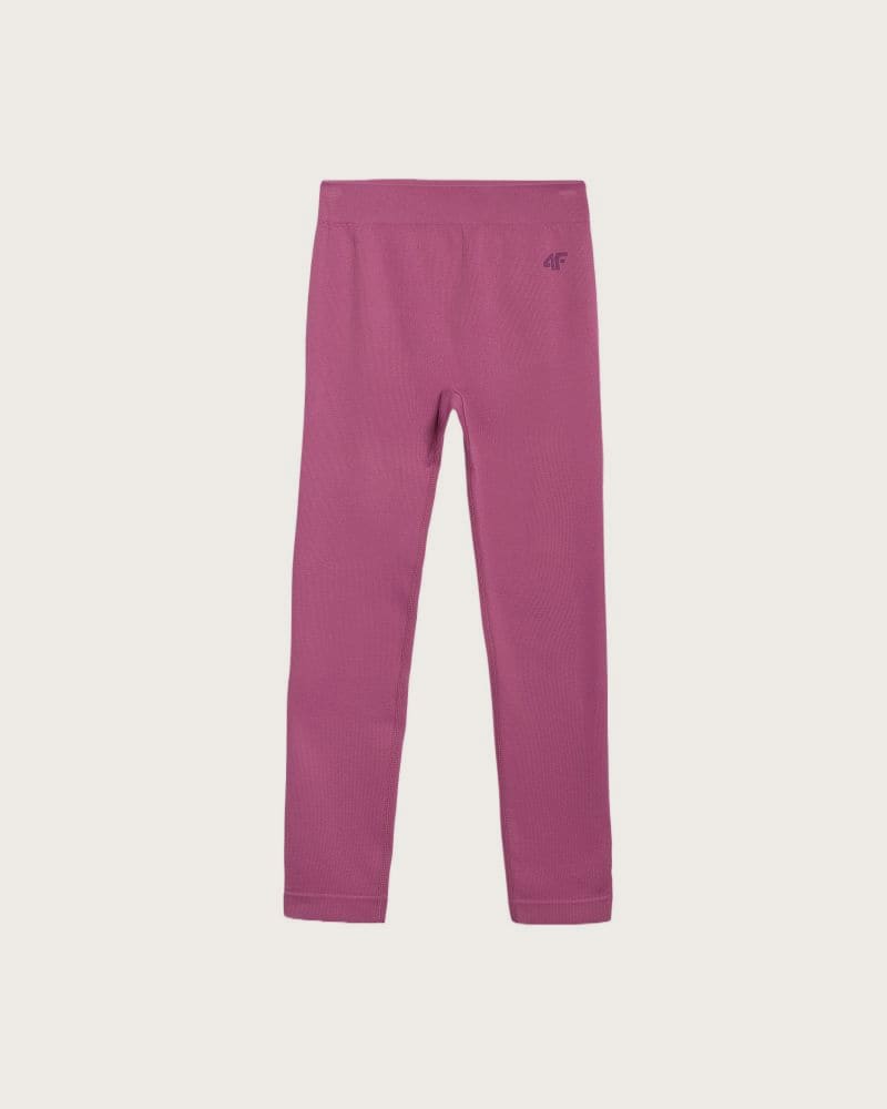 Dievčenské legíny 4F JUNIOR TIGHTS CAS F244-4FJWAW25TTIGF244-53S-DARK PINK – fotka 2