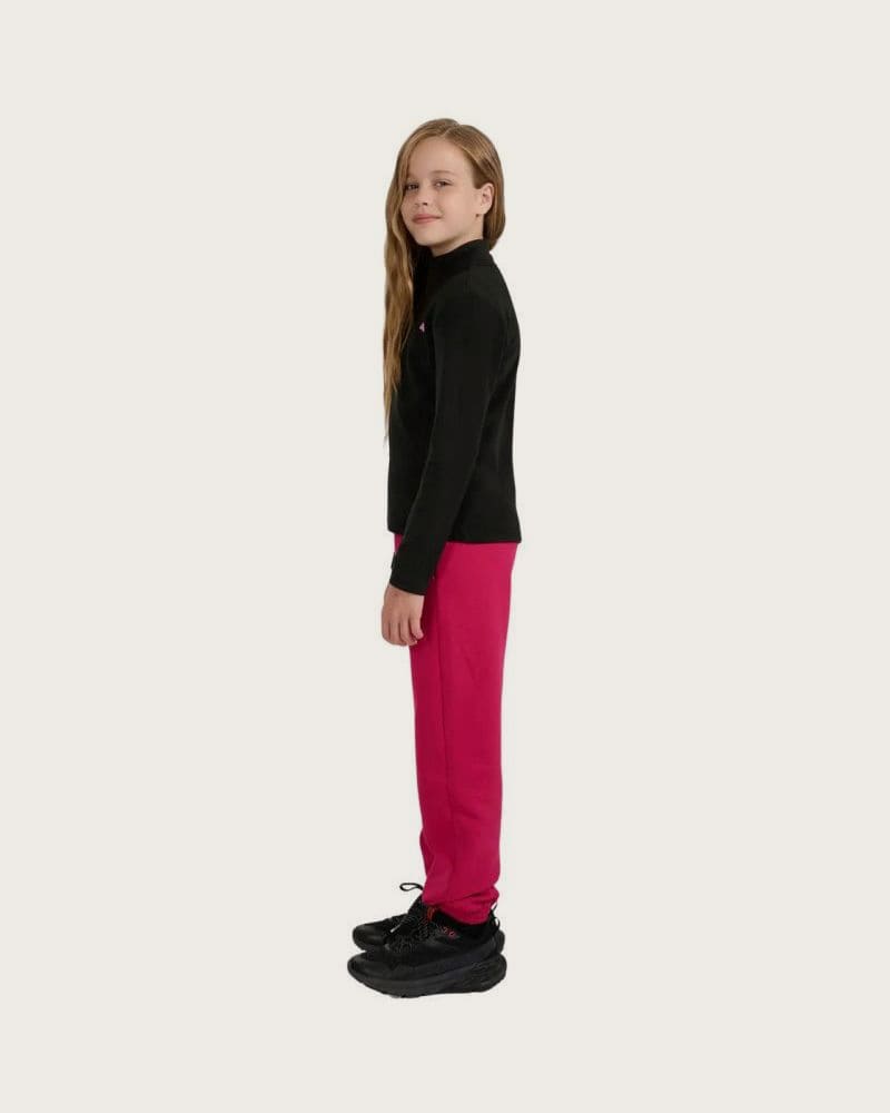 Dievčenská flisová mikina so zipsom 4F JUNIOR FLEECE F346-4FJWAW25TFLEF346-20S-DEEP BLACK – fotka 5