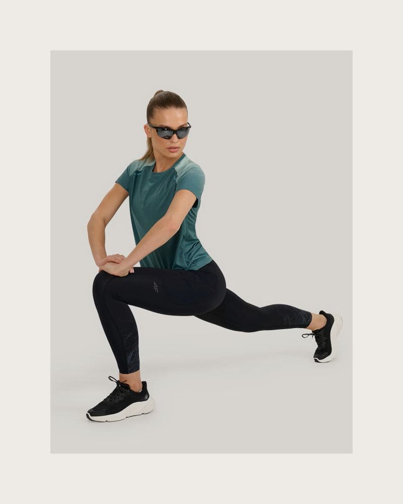 Dámske bežecké zateplené legíny 4F TIGHTS FNK F357-WAW25TFTIF357-20S-DEEP BLACK – fotka 7
