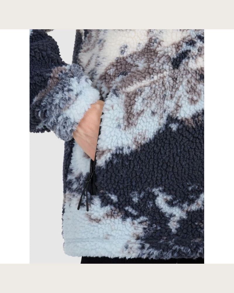 Dámska flisová mikina so zipsom 4F FLEECE U351-WAW25TFLEU351-90A-MULTICOLOUR ALLOVER – fotka 7