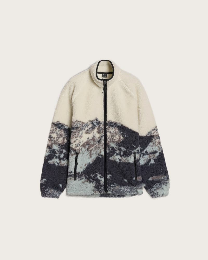 Dámska flisová mikina so zipsom 4F FLEECE U351-WAW25TFLEU351-90A-MULTICOLOUR ALLOVER – fotka 8