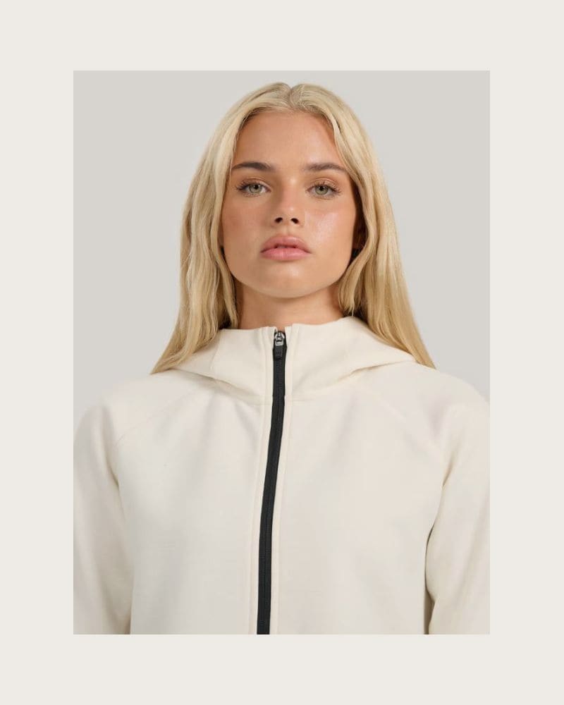 Dámska mikina so zipsom 4F SWEATSHIRT F2260-WAW25TSWSF2260-11S-OFF WHITE – fotka 2