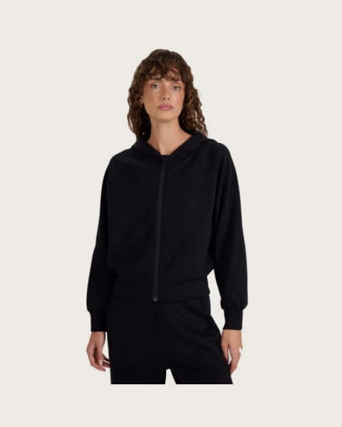 Dámska mikina so zipsom 4F SWEATSHIRT F1835-WAW25TSWSF1835-21S-BLACK