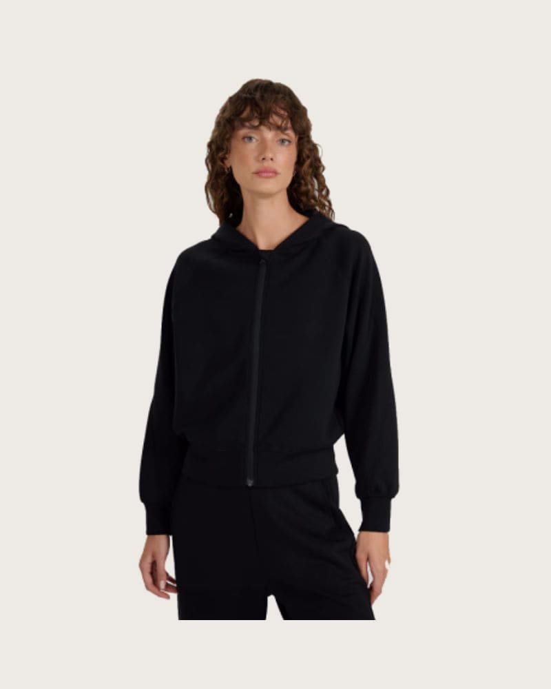 Dámska mikina so zipsom 4F SWEATSHIRT F1835-WAW25TSWSF1835-21S-BLACK