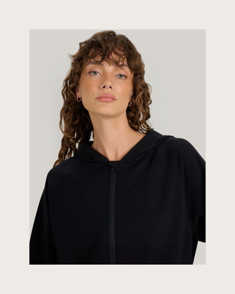 Dámska mikina so zipsom 4F SWEATSHIRT F1835-WAW25TSWSF1835-21S-BLACK – fotka 6