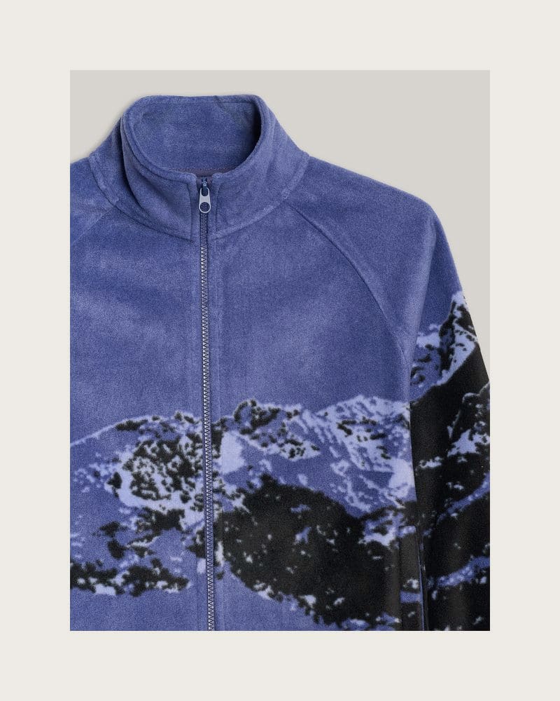 Chlapčenská flisová mikina so zipsom 4F JUNIOR FLEECE M349-4FJWAW25TFLEM349-91A-MULTICOLOUR 1 ALLOVER – fotka 6
