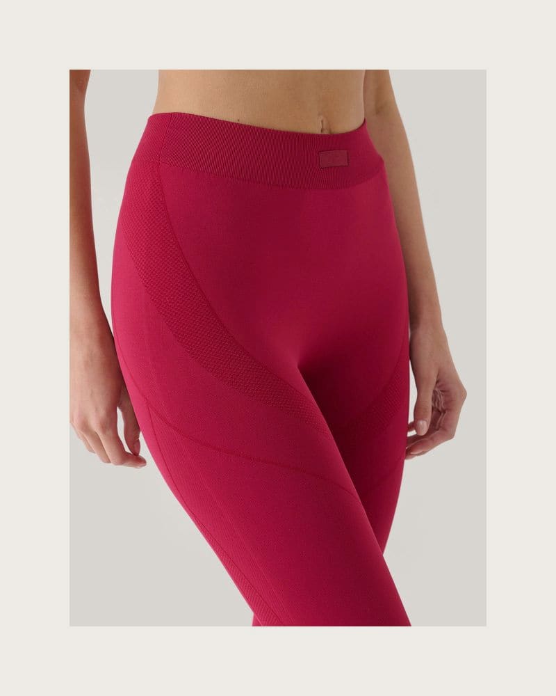 Dámske legíny 4F TIGHTS FNK F389-RAW24TFTIF389-60S-BURGUNDY – fotka 6