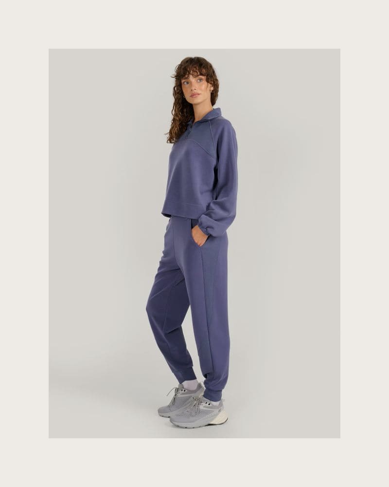 Dámska mikina s 1 2 zipsom 4F SWEATSHIRT F1836-WAW25TSWSF1836-32S-DENIM – fotka 5