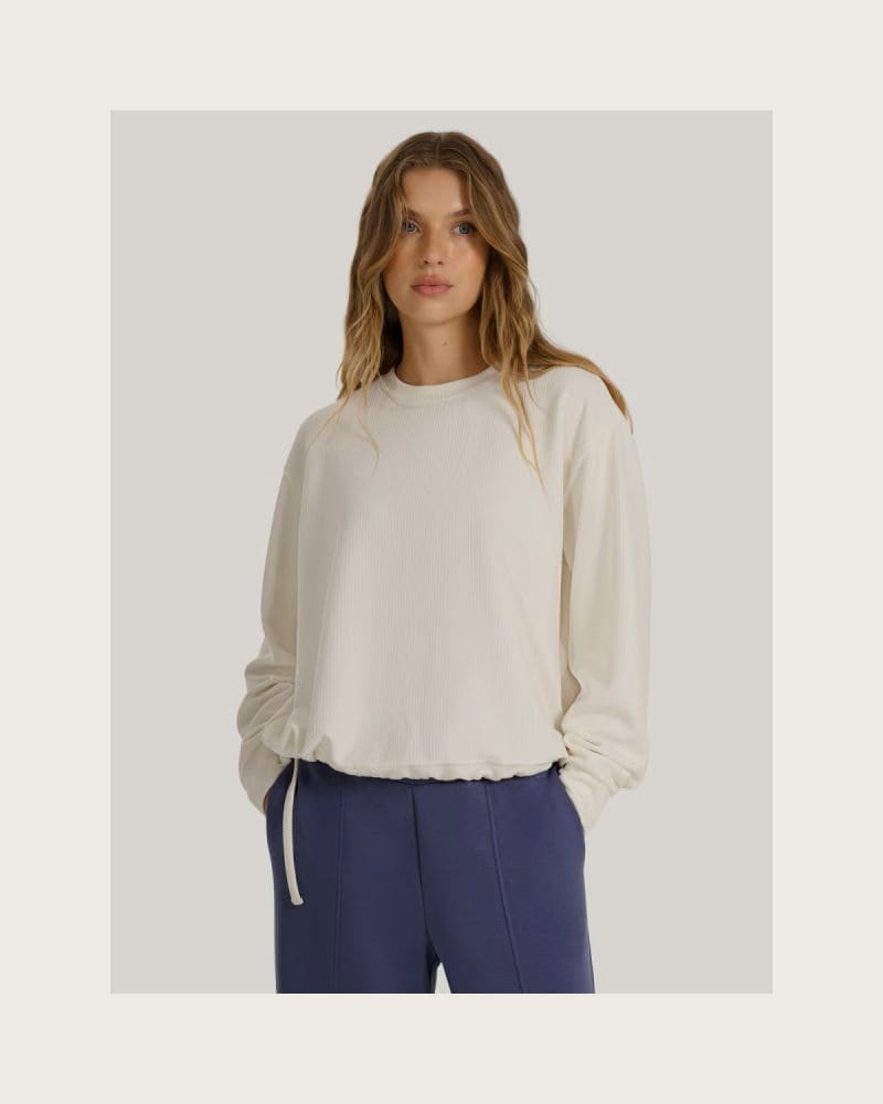 Dámska mikina 4F SWEATSHIRT F1837-WAW25TSWSF1837-11S-OFF WHITE – fotka 2