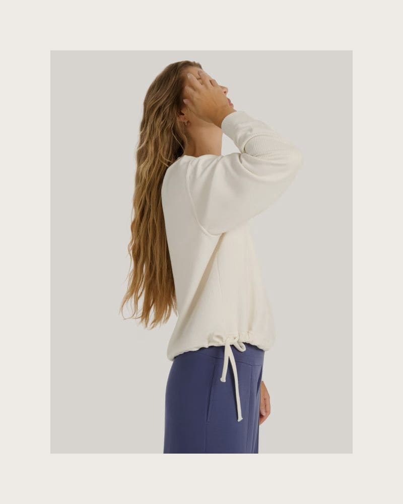 Dámska mikina 4F SWEATSHIRT F1837-WAW25TSWSF1837-11S-OFF WHITE – fotka 3