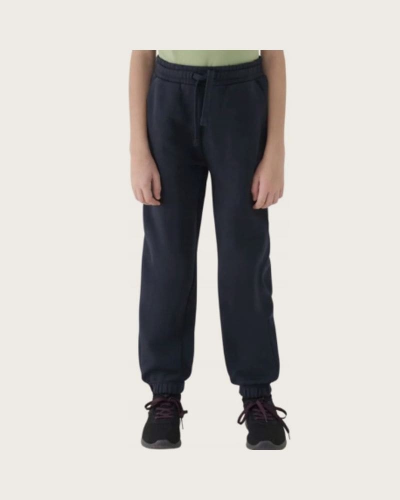 Chlapčenské zateplené tepláky 4F JUNIOR TROUSERS CAS M1510-4FJWMM00TTROM1510-31S-NAVY